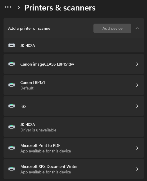 Adding a Bluetooth Thermal Label Printer to Microsoft Windows 11